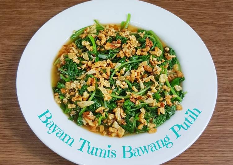 Bayam Tumis Bawang putih