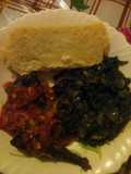 Butternut ugali with fish and kienyeji greens