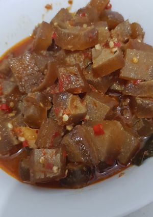 Foto resep Oseng Mercon Kikil