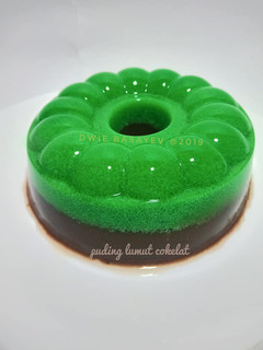 Foto resep Puding Lumut Pandan Cokelat