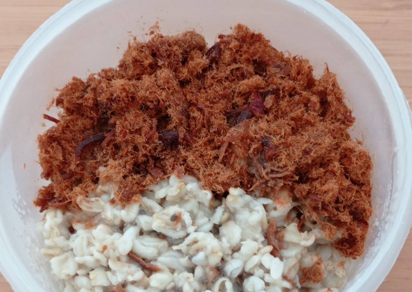 Bubur Oatmeal Abon Ayam (Diet)