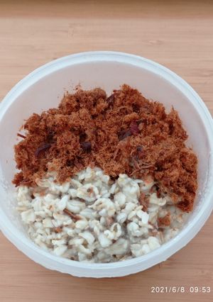 Foto resep Bubur Oatmeal Abon Ayam (Diet)