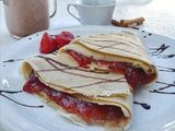Crepas dulces de mermelada con queso crema👌🏼🤩