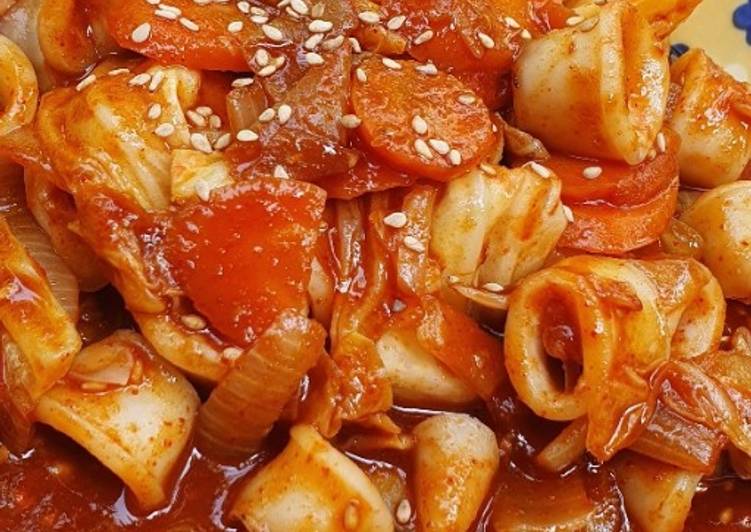 Bagaimana memasak Cumi Pedas ala Korea (Ojingo bokkeum) Anti Gagal