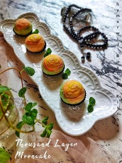 Foto resep Thousand Layer Rainbow Mooncake