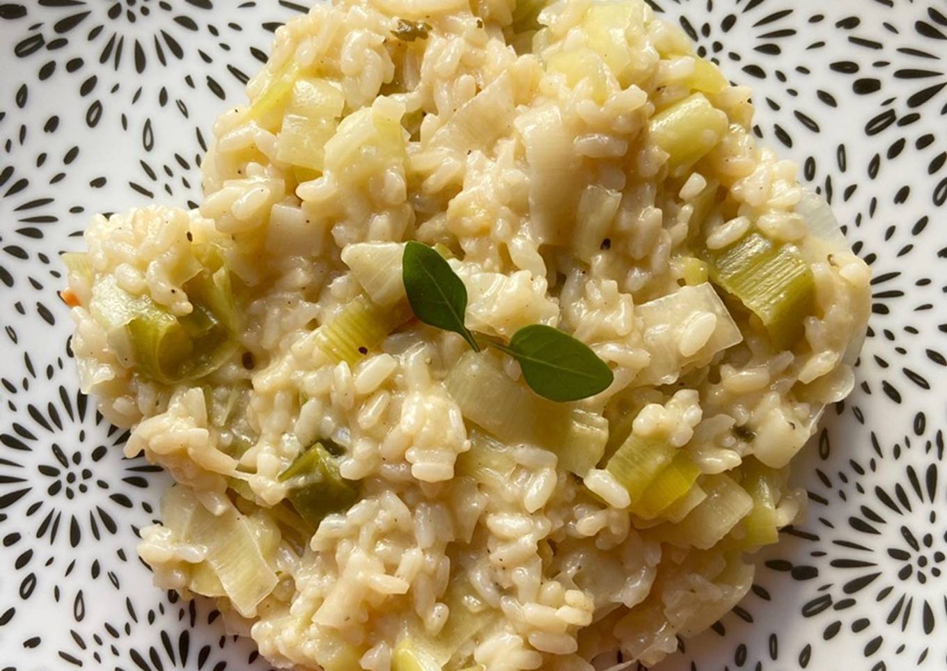 Risotto poireaux parmesan