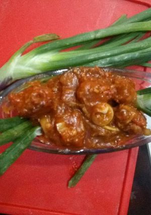 A picture of Chow manchurian.