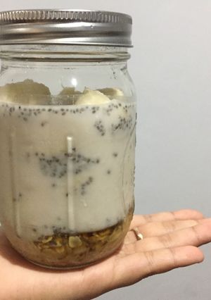 Foto resep Banana overnight oats