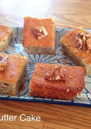Hình của món Bánh bơ hạt óc chó (Walnut Butter Cake).