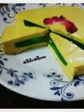Surprise mango mousse desert cake