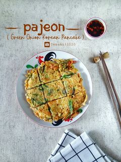 Foto resep Pajeon (Green Onion Korean Pancake)