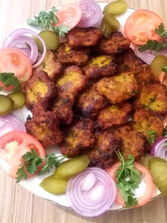 عکسی از دستور کوکو سیب زمینی با طعم گشنیز و جعفری😋
