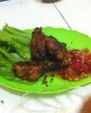 Ayam bakar sambal mentah