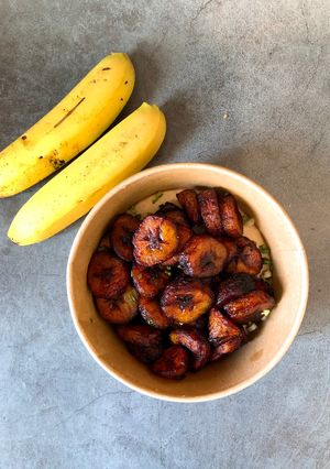 Hình của món Chuối Chiên Kiểu Châu Phi / Fried Plantin Banana (Alocos).