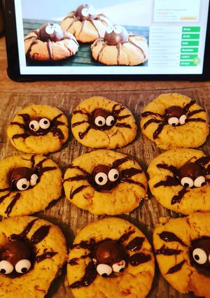 Une photo de Spider cookies