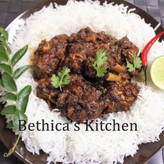 A picture of Mutton Ghee Roast.