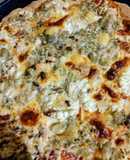 Sabrosísima 🍕 pizza casera con pasta de berenjena
