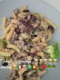 Fusilli with Broccoli, Sausage, and Black Olives