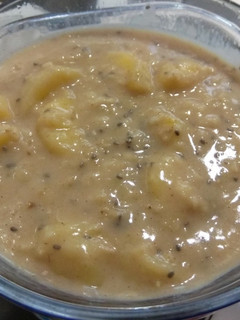 Una foto de Desayuno de avena, plátano y Chía