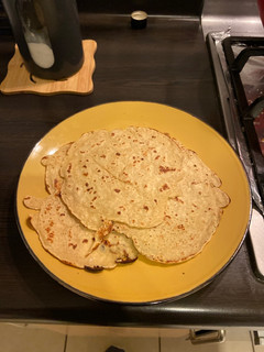 Una foto de Panqueques con Harina de Avena