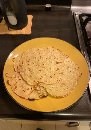 Una foto de Panqueques con Harina de Avena