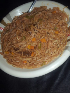 Fried spaghetti ainihin hoton girkin