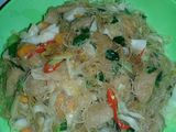 Bihun goreng baso sapi..