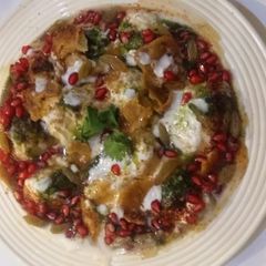 A picture of Moong Dal Dahi Bhalla.
