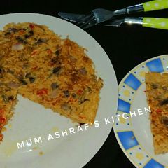 A picture of Indomie pizza.