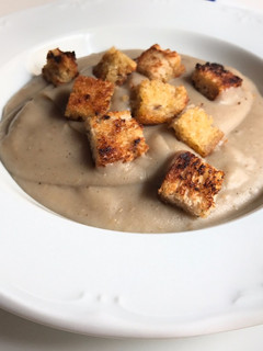 Una foto de Crema de batatas y lentejas