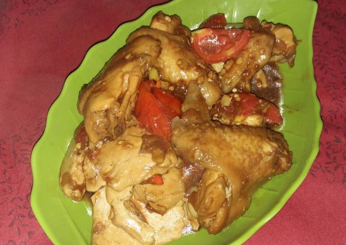 Bagaimana Membuat Sayap ayam bumbu dapur sederhana, Lezat