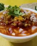 Moong and chana sprouts curry