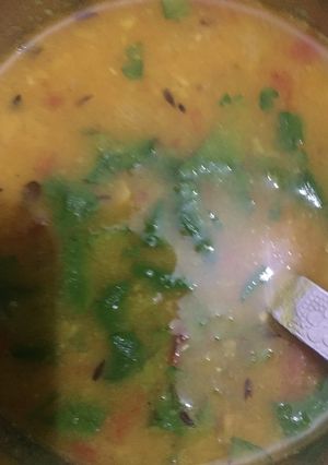 A picture of Yellow dal.