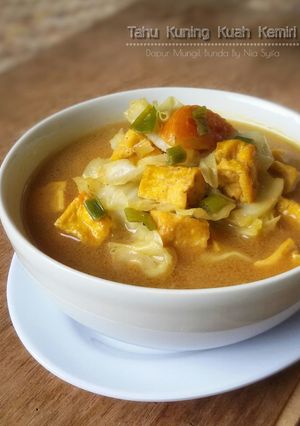 Foto resep Tahu Kuning Kuah Kemiri