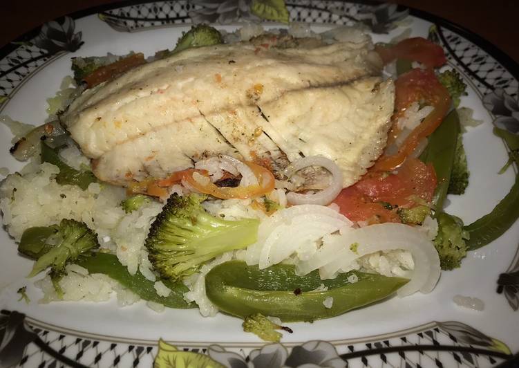 Tilapia empapelada Receta de Tacles Aceves Cookpad