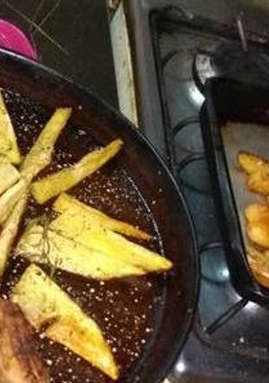 Una foto de Papas rústicas al romero