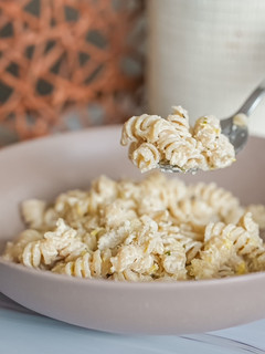 Una foto de Fusilli de arroz integral al limón (sin gluten)