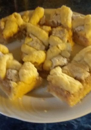 Almás-diós rácsos recept fotója