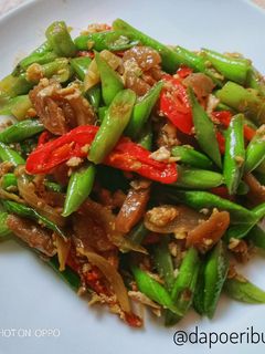 Foto resep Oseng buncis bakso
