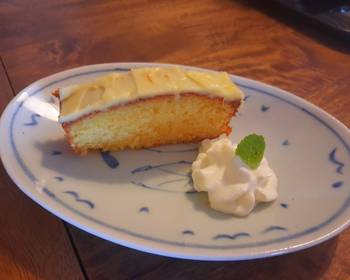 Ready to Serve Easy orange cake with orange icing Very Delicious