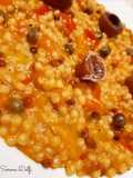 Fregola peperoni e acciughe