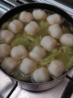 Foto resep Timun kuah baso ikan