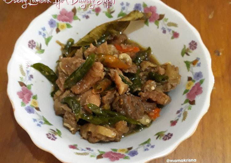 Oseng Lombok Ijo (Daging Sapi)