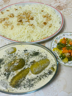 صورة لوصفة مخشي كوسا باللبن