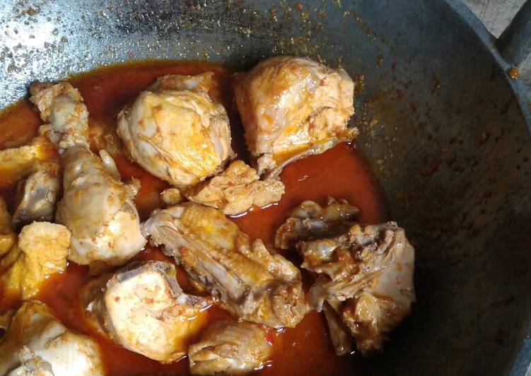 Resep Ayam Kuah Taliwang mix Bumbu Rujak, Enak