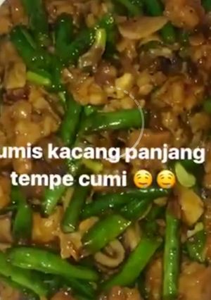Foto resep Tumis Kacang Panjang Tempe Cumi
