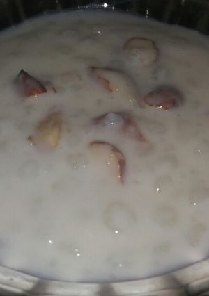 A picture of Sabudana kheer.