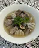 SP.0853 - Canh Thịt Xay Khoai Sọ Nấu Nấm Hương