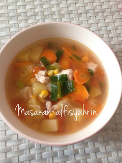 Foto resep Sayur sop ayam jagung