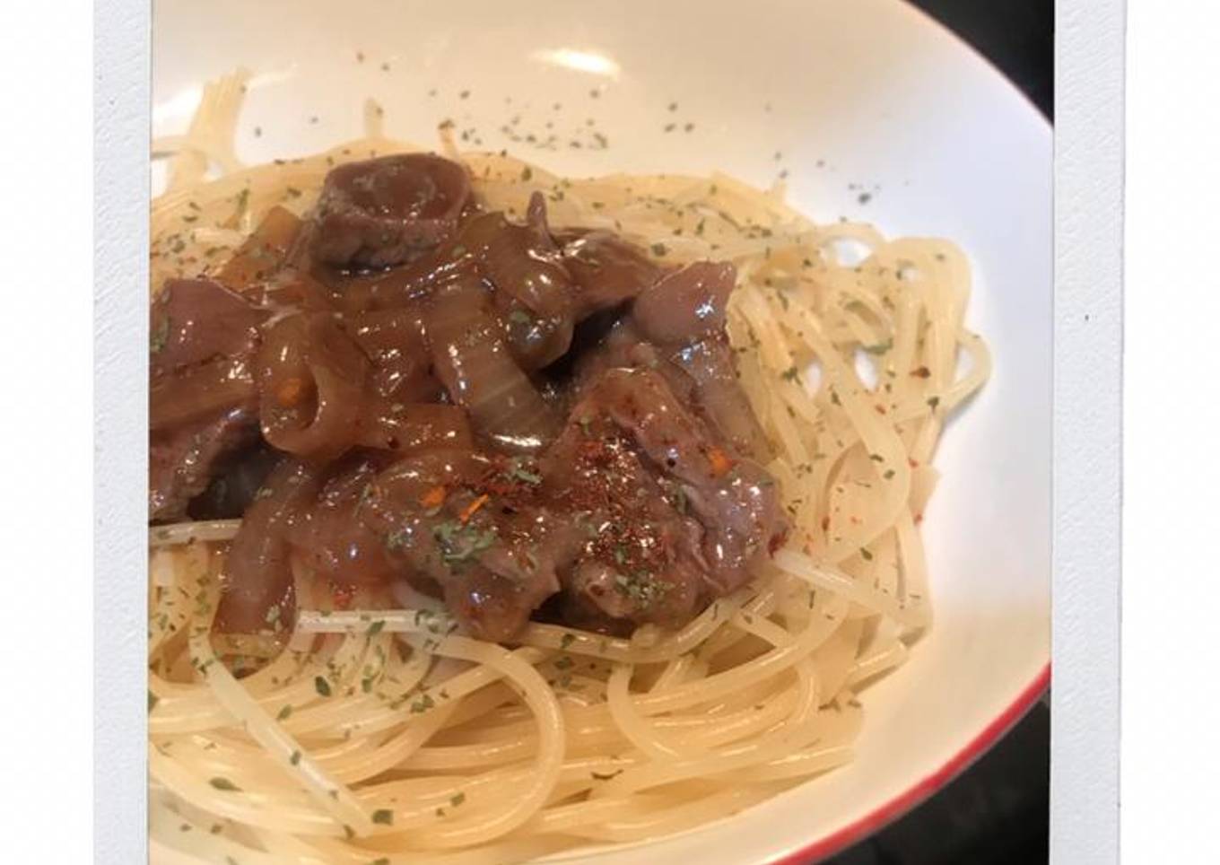 Spaghetti with Chicken Teriyaki